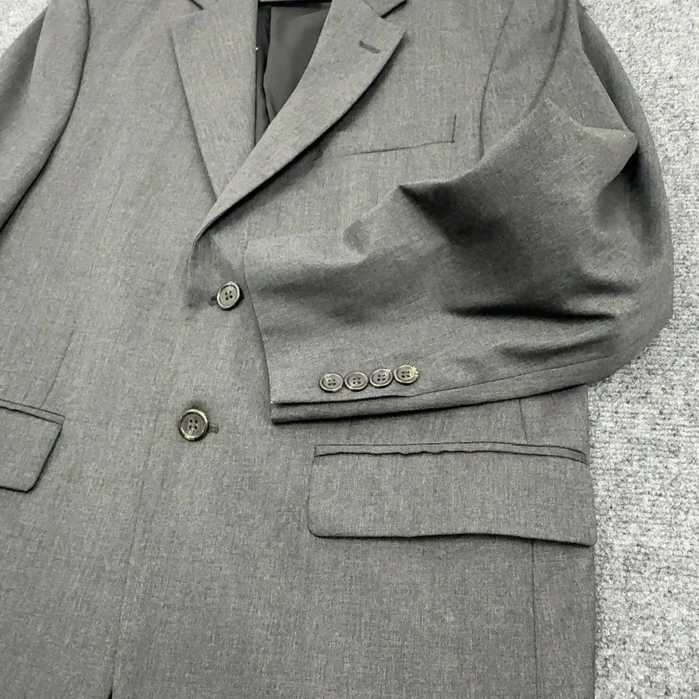 Lauren Ralph Lauren Blazer Mens 38S Grey Wool Two Button Classic Business Office